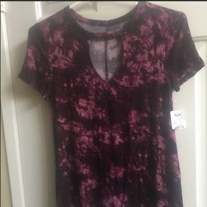 New, with Tag Tie Dyed Mudd Top, Size Small